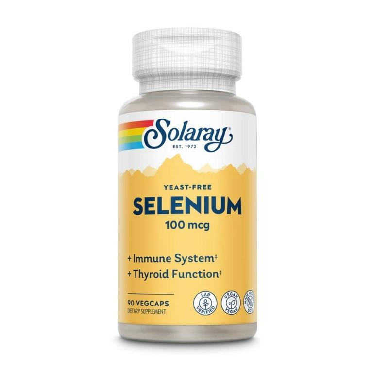 Solaray Yeast-Free Selenium 100 mcg 90 VegCaps - зображення 1