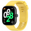 BeCover Силіконовий ремінець  для Xiaomi Redmi Watch 4 Yellow (711506) - зображення 1