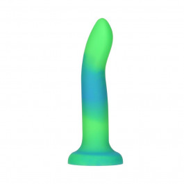   Addiction Rave - 8" Glow in the Dark Dildo - Blue Green (SO6849)