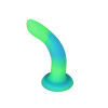 Addiction Rave - 8" Glow in the Dark Dildo - Blue Green (SO6849) - зображення 2