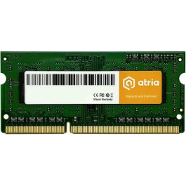   ATRIA 8 GB SO-DIMM DDR3 1600 MHz (UAT31600CL11SLK1/8)