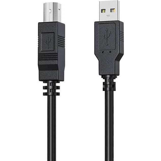 HP USB AM to BM 2m Black (DHC-PT100-2M) - зображення 1