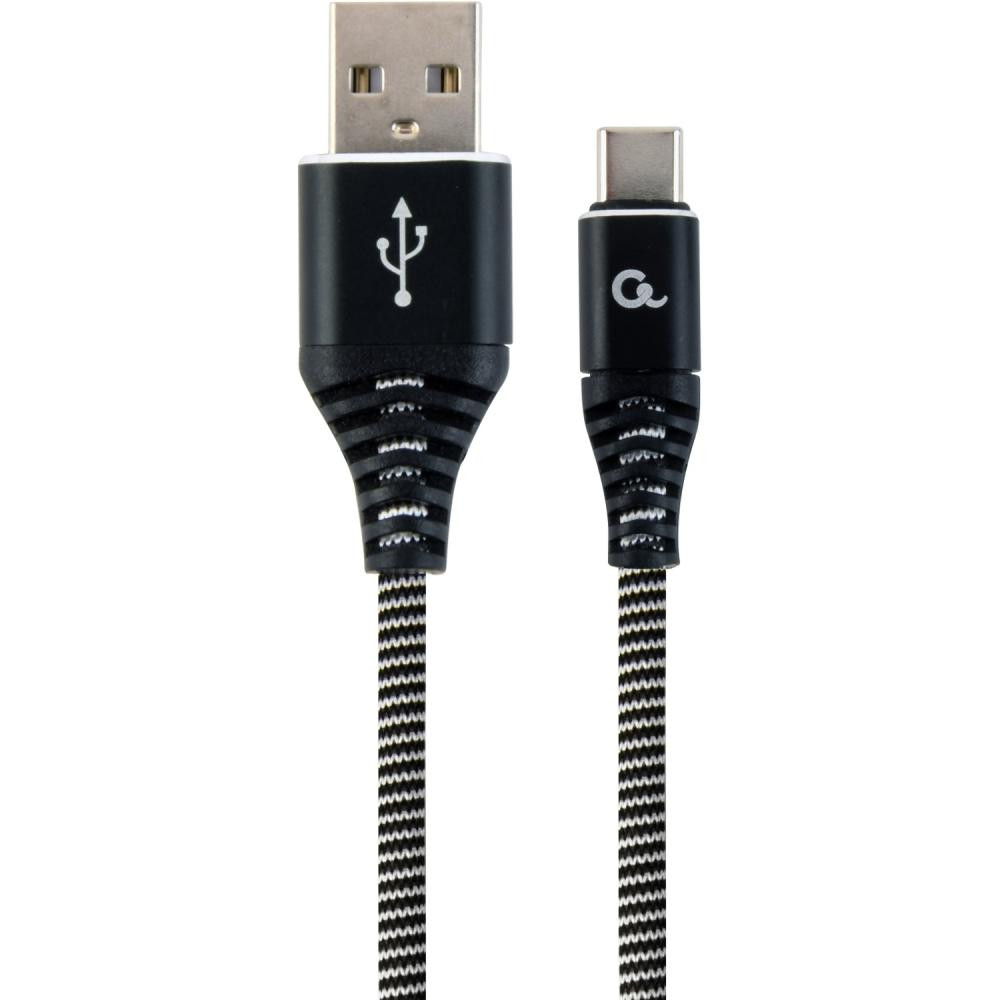 Cablexpert Premium USB2.0 AM/CM Black 2m (CC-USB2B-AMCM-2M-BW) - зображення 1