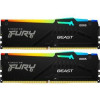 Kingston FURY 64 GB (2x32GB) DDR5 6000 MHz Beast RGB (KF560C40BBAK2-64) - зображення 1