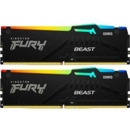   Kingston FURY 64 GB (2x32GB) DDR5 6000 MHz Beast RGB (KF560C40BBAK2-64)