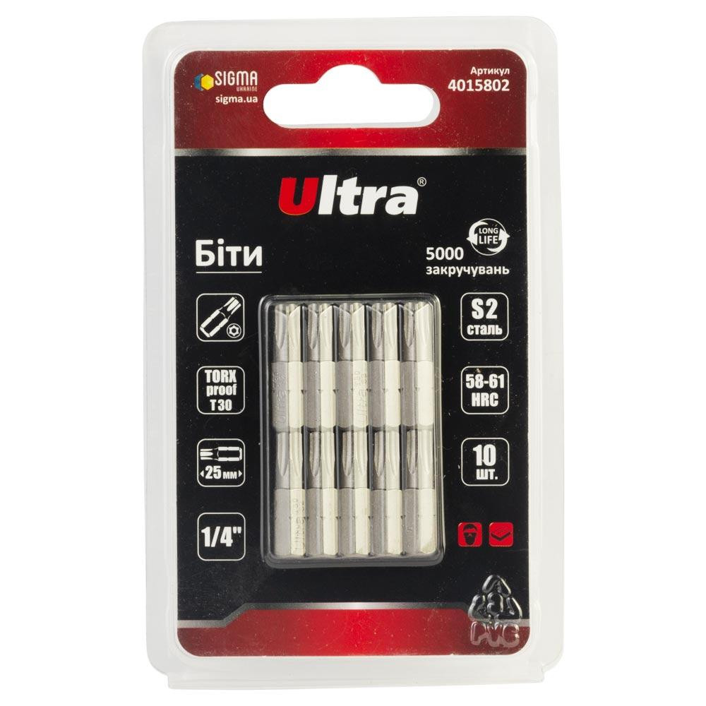 ULTRA TORX-proof 30x25мм 1/4 " 10шт S2 (4015802) - зображення 1