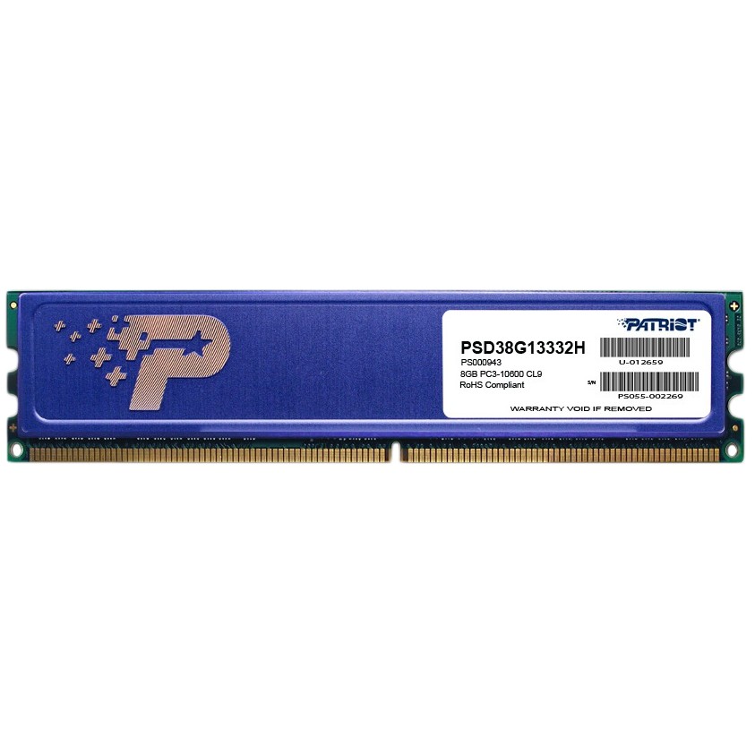 PATRIOT 8 GB DDR3 1333 MHz (PSD38G13332H) - зображення 1