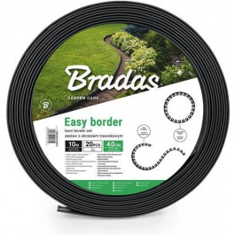   Bradas 40мм х 10м EASY BORDER графит (OBEB4010SET)