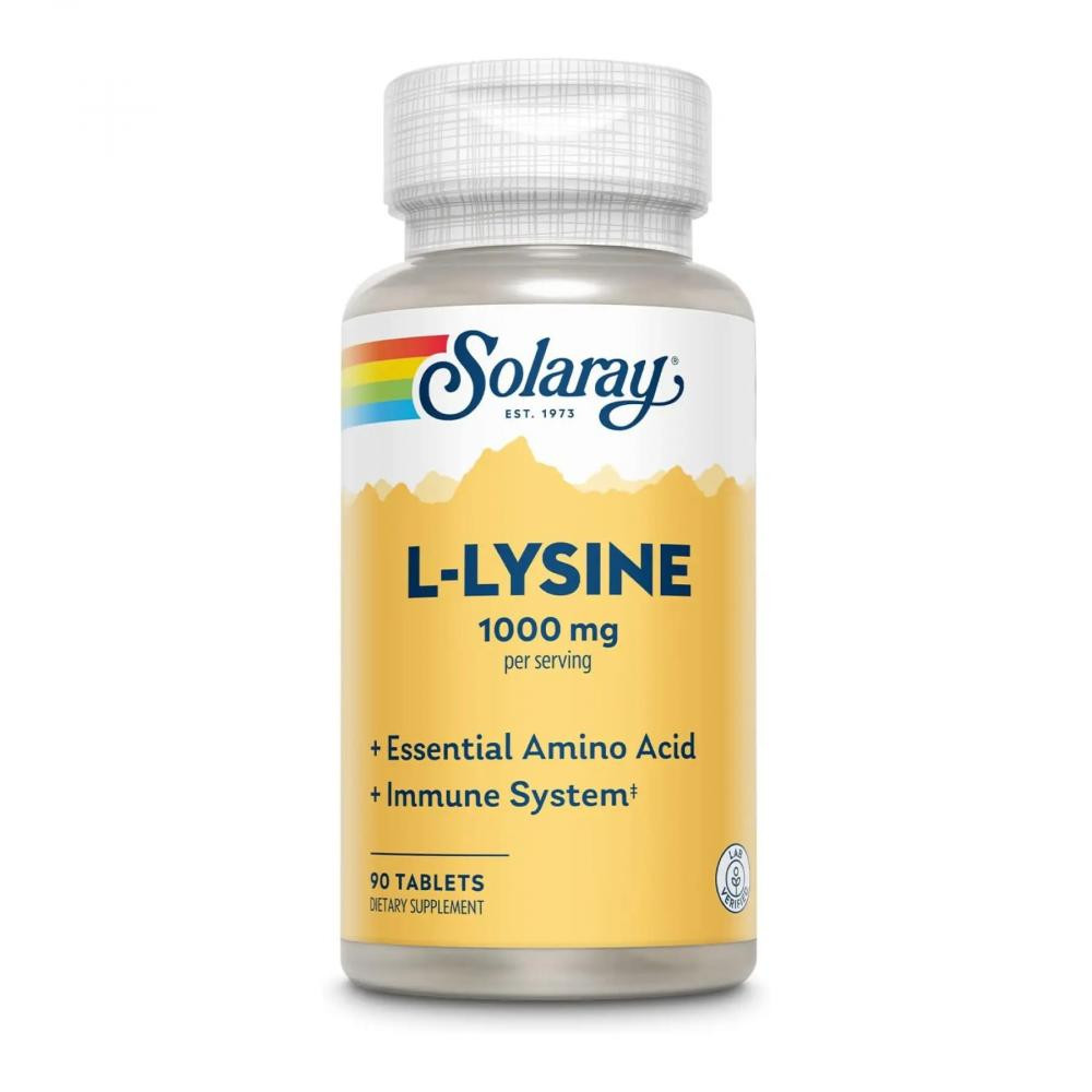 Solaray L-Lysine 1000 mg (90 tab) - зображення 1