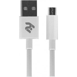   2E Molding Type microUSB 1m White (2E-CCMAB-WT)