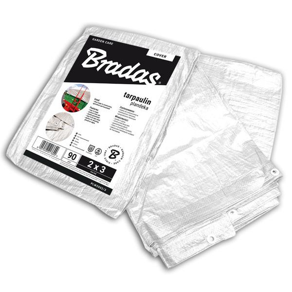 Bradas Тент /тарпаулин/ водонепроницаемый, WHITE, 90гр/м2, 1,5х4м (PLW901,5/4) - зображення 1