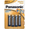 Panasonic AA bat Alkaline 6шт Alkaline Power (LR6REB/6B2F) - зображення 1