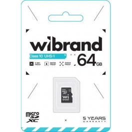   Wibrand 64 GB mictoSD UHS-I Class 10 (WICDXU1/64GB)