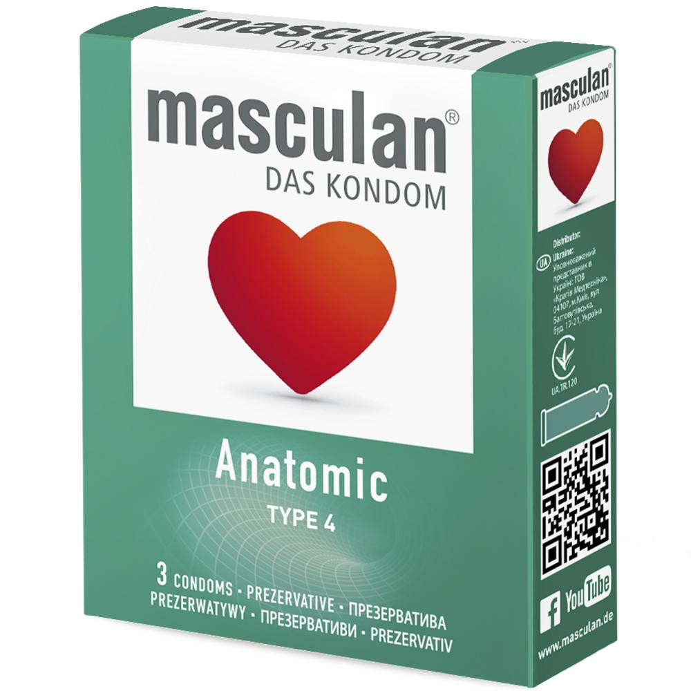 Masculan Anatomic 3 шт (4019042000080) - зображення 1