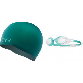   TYR Hydra Flare Adult, Clear/Turquoise/Clear (LGYCTOT-559)