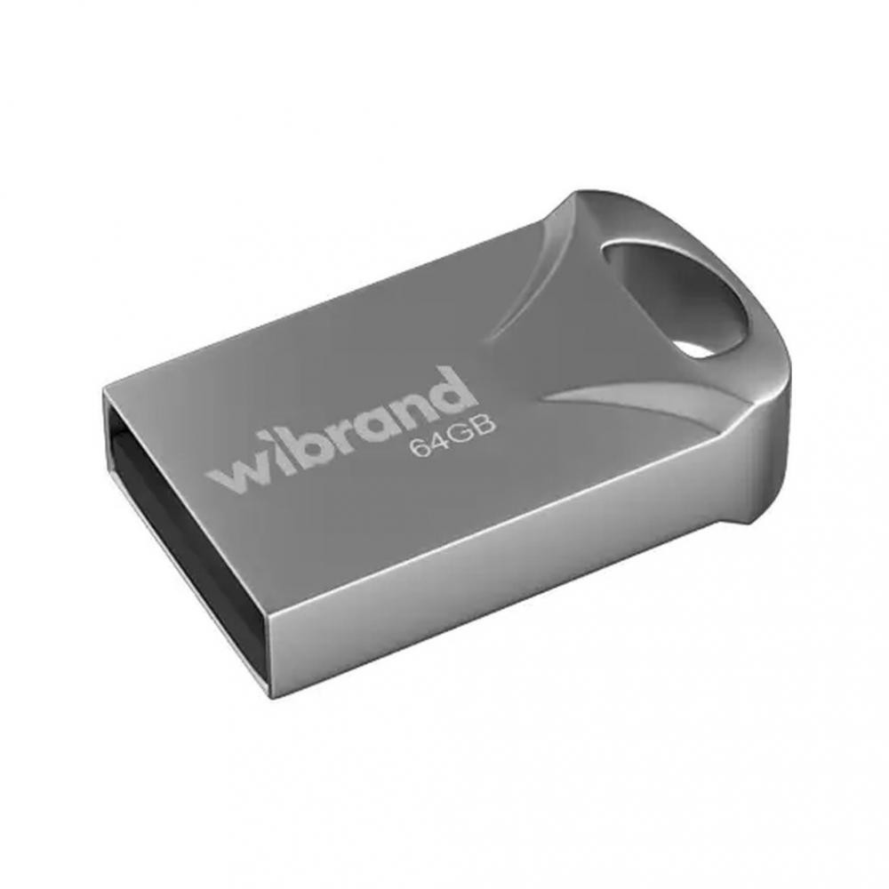 Wibrand 64 GB Hawk Silver USB 2.0 (WI2.0/HA64M1S) - зображення 1