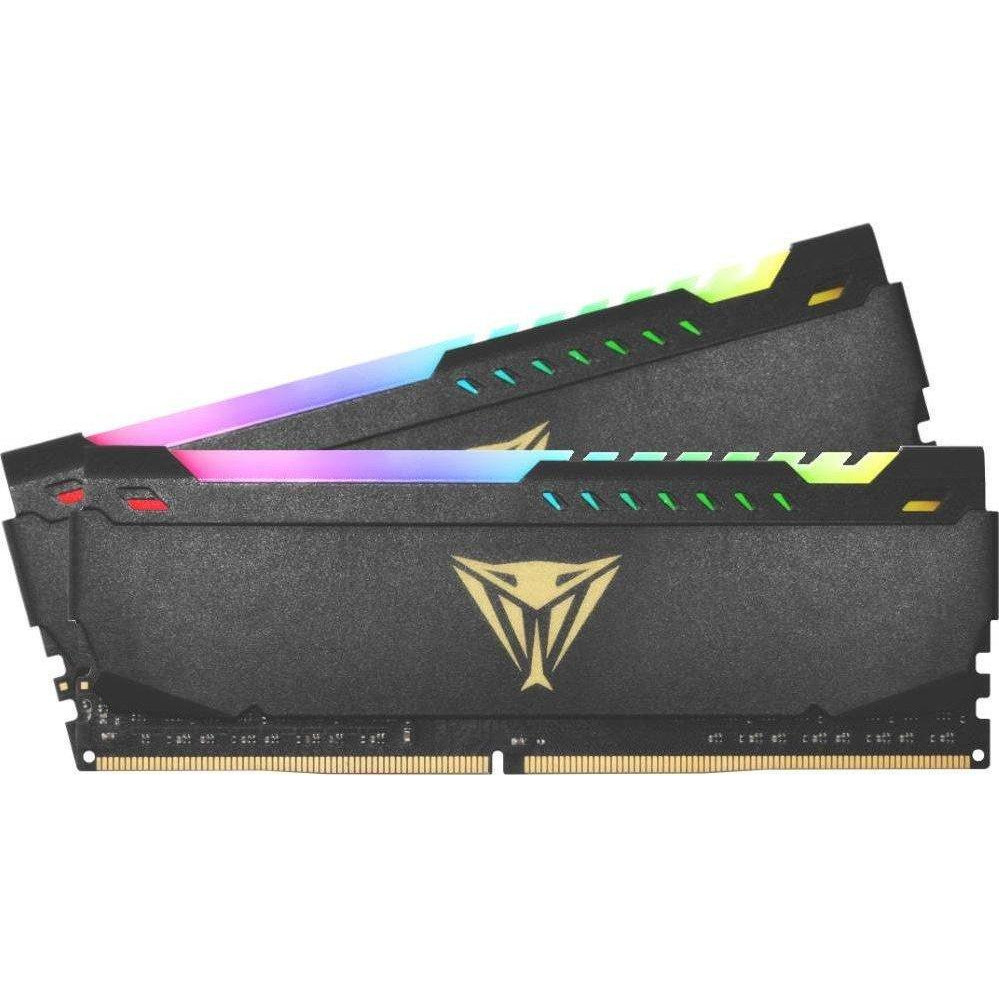 PATRIOT 32 GB (2x16GB) DDR4 3600 MHz Viper Steel RGB (PVSR432G360C0K) - зображення 1