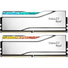   G.Skill 64 GB (2x32GB) DDR5 6400 MHz Trident Z5 Royal Silver (F5-6400J3239G32GX2-TR5S)