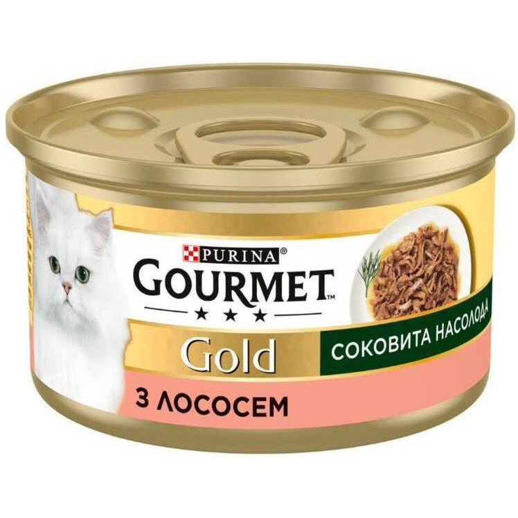 Gourmet Gold Соковита насолода з лососем 85 г (8445290823373) - зображення 1