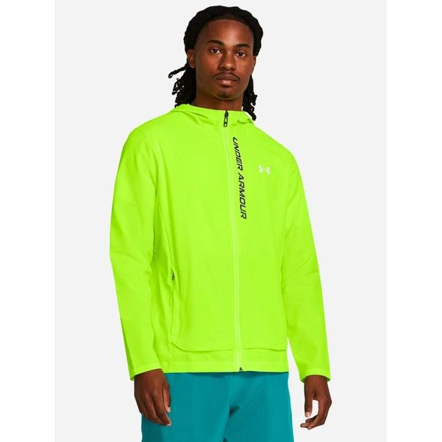 Under Armour Спортивна вітровка чоловіча  Outrun The Storm Jacket 1376794-731 L Жовта (196885334740) - зображення 1