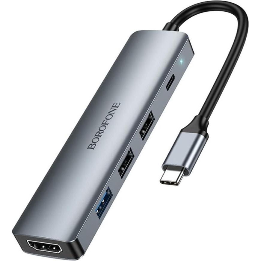 Borofone Adapter USB-C to USB DH1 - зображення 1