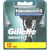 Gillette Сменные картриджи для бритья  Mach 3, 12 шт (3014260323240) - зображення 2