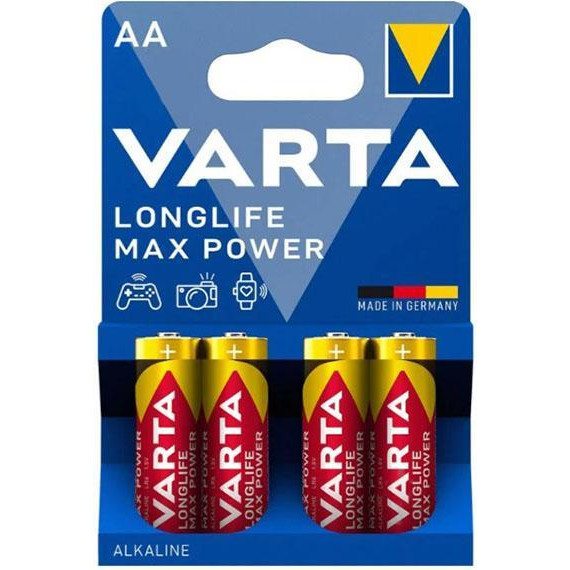 Varta AA bat Alkaline 4шт MAX TECH (04706101404) - зображення 1