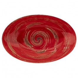   Wilmax Блюдо овальное глубокое  Spiral Red WL-669240 / A (25х16,5х6см)