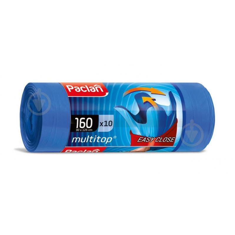 Paclan Мешки для мусора MultiTop 160 л х 10 шт (5900942341719) - зображення 1