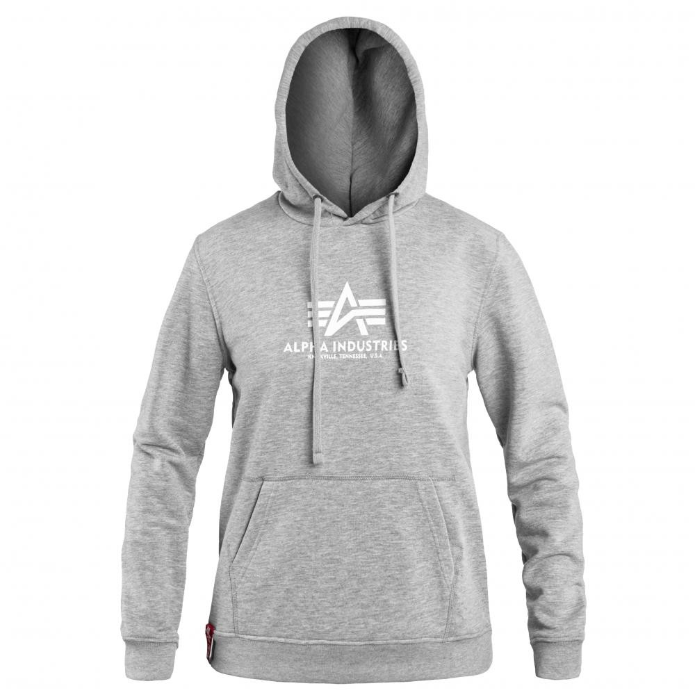 Alpha Industries Жіноча кофта  New Basic Hoody - Grey Heather S - зображення 1