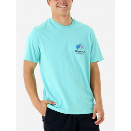   Rip Curl Футболка  Postcards Hibiscus Tee 03ZMTE-46 M Блакитна (9359082285739)