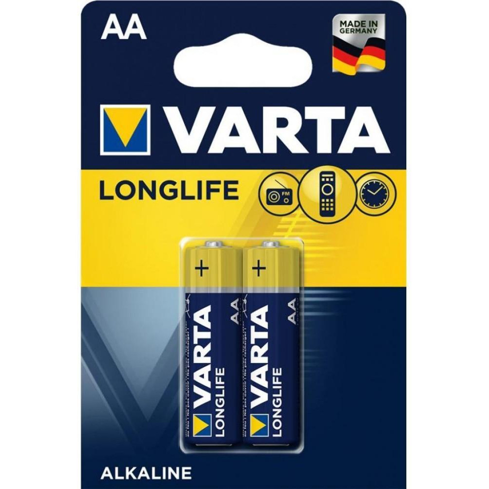 Varta AA bat Alkaline 2шт LONGLIFE EXTRA (04106 101 412) - зображення 1