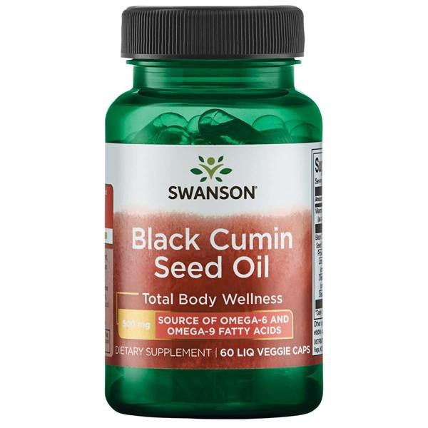 Swanson Олія насіння чорного кмину (Black Cumin Seed oil) 500 мг 60 капсул - зображення 1