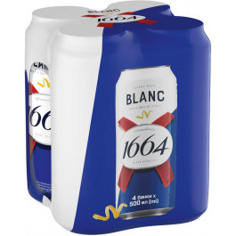   Kronenbourg Пиво  1664 Blanc світле 4.8% 0.5 л х 4 шт. з/б (4820000457286)