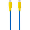 Gelius Full Silicon Type-C to Type-C 60W 1.2m Yellow/Blue (90470) - зображення 1