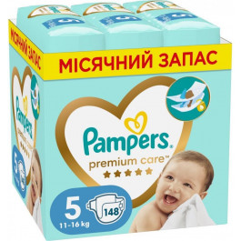   Pampers Premium Care 5, 148 шт