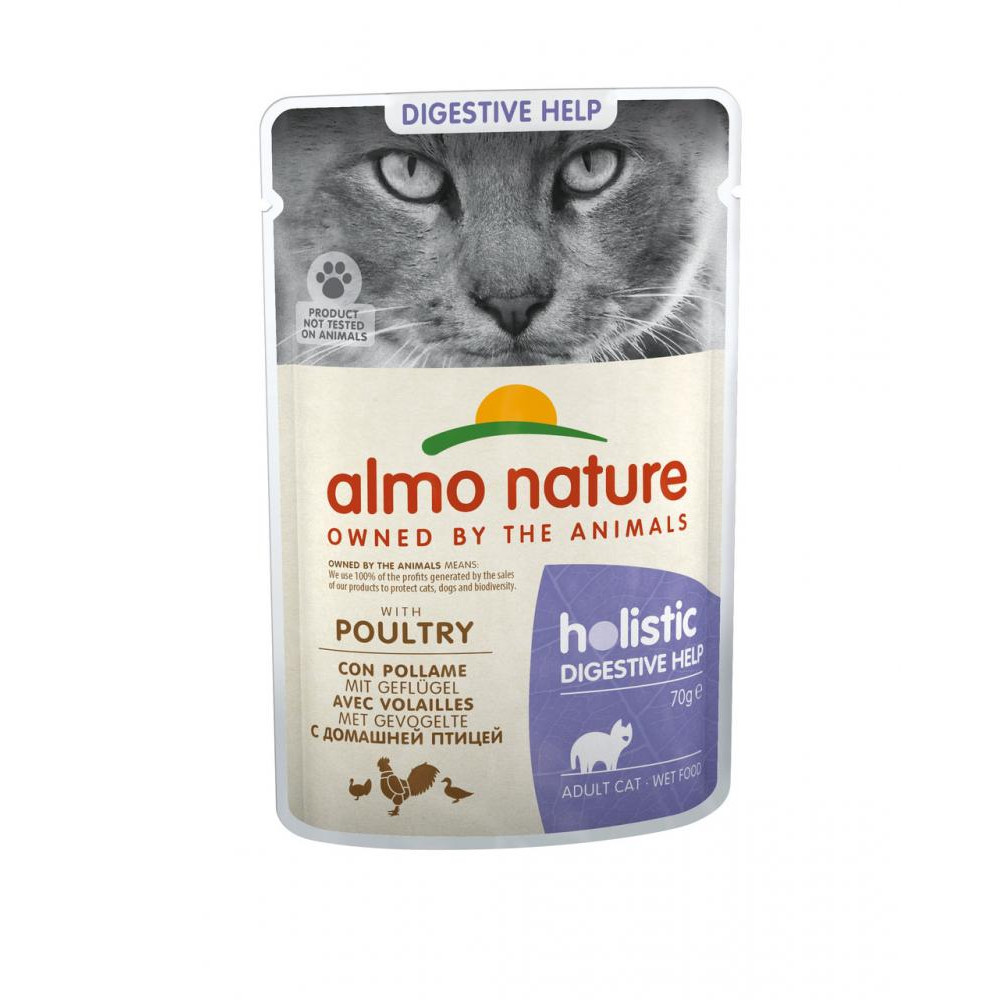 Almo Nature Holistic Digestive Help Cat Poultry 70 г (8001154126570) - зображення 1