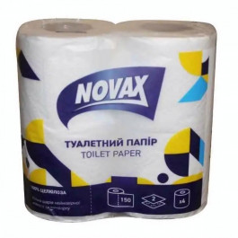   Novax Туалетний папір  Целюлозний 2 шари 4 рулони (4820267280023)