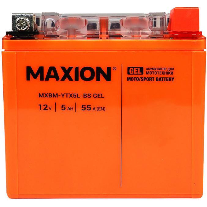 Maxion 6СТ-4 АзЕ 12В 80А (EN) YTX5L-BS - зображення 1