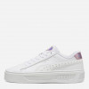 PUMA Жіночі кеди низькі  Smash Platform v3 GirlPower 39510301 42 (8UK) 27 см  White- Silver-Passionfruit  - зображення 1