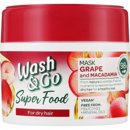   Wash&Go Маска для сухого волосся  Super Food Поживна Виноград та макадамія 300 мл (8008970053073)