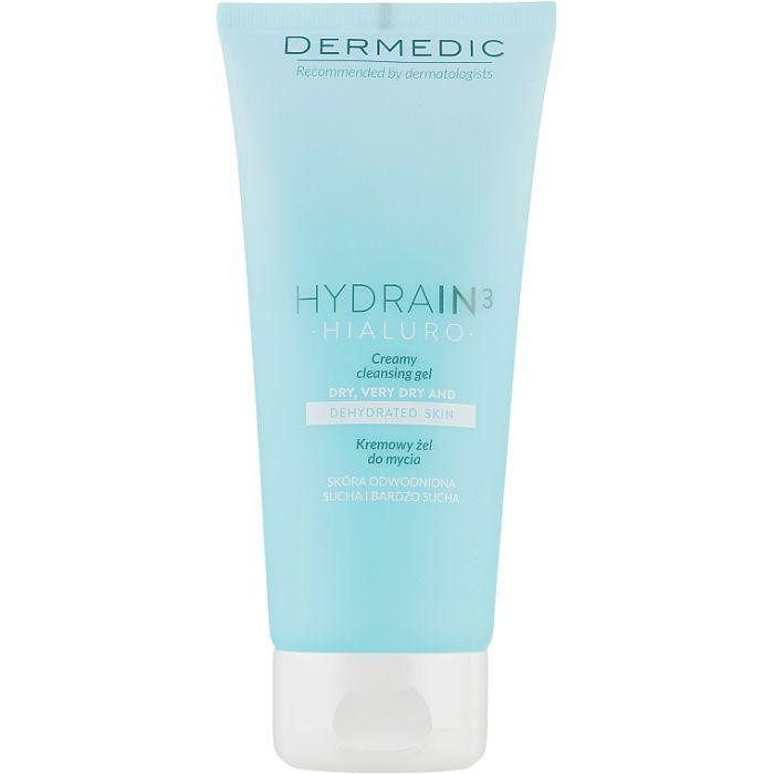 Dermedic - Кремовий гель для вмивання - Hydrain 3 Hialuro - Creamy Cleansing Gel - 200ml - зображення 1