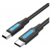 Vention USB-C to Mini USB 1m Black (COWBF) - зображення 1