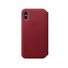 Apple iPhone XS Leather Folio - PRODUCT RED (MRWX2) - зображення 1