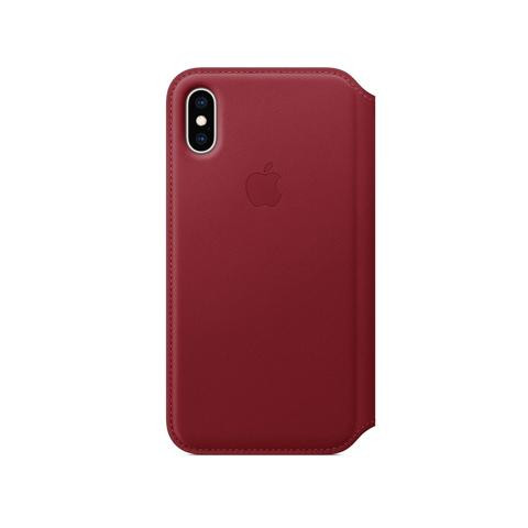 Apple iPhone XS Leather Folio - PRODUCT RED (MRWX2) - зображення 1