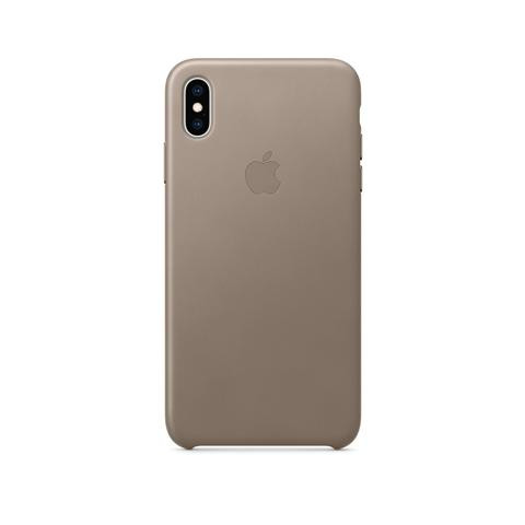 Apple iPhone XS Leather Case - Taupe (MRWL2) - зображення 1