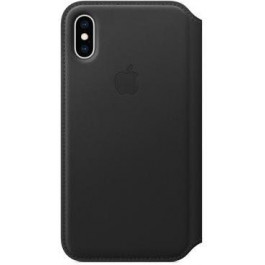   Apple iPhone XS Leather Folio - Black (MRWW2)