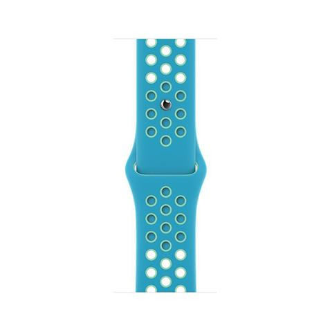 Apple Ремешок  Watch 40mm Chlorine Blue/Green Glow Nike Sport Band/Regular (MJ6H3) - зображення 1