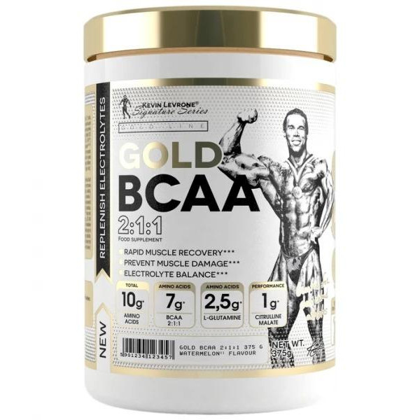 Kevin Levrone Gold BCAA 2:1:1 + Electrolytes 375 g /30 servings/ Watermelon - зображення 1