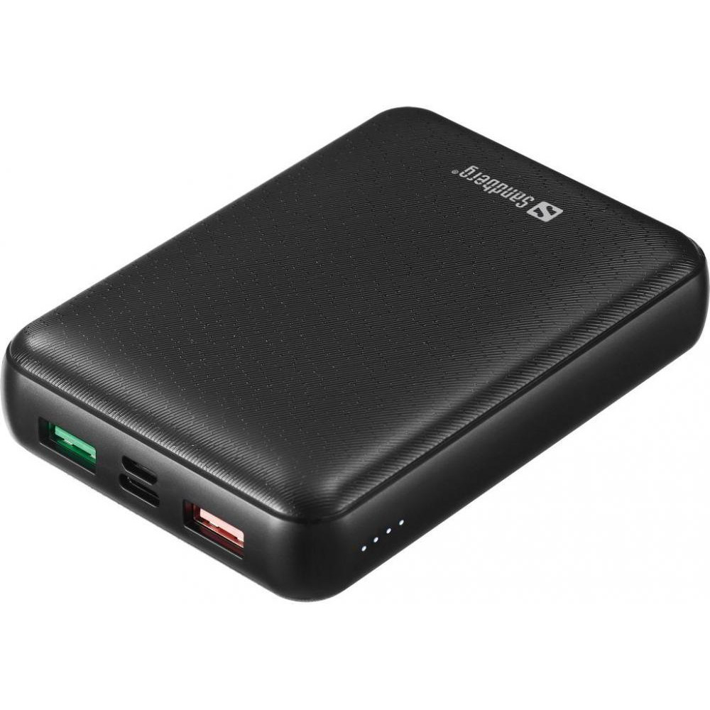 Sandberg 15000mAh PD/45W 20V/2.25A QC3.0 USB-C Micro-USB USB-A*2 (420-66) - зображення 1